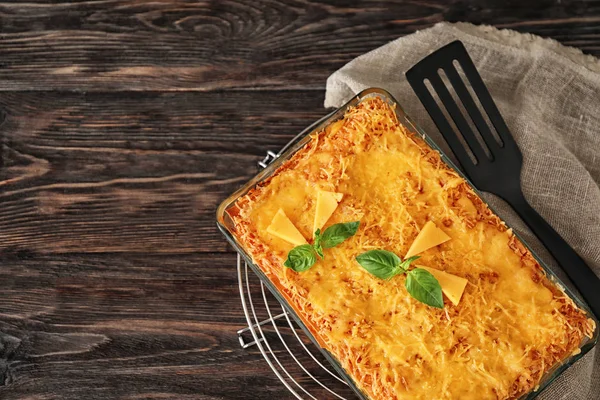Traditional meat lasagna — Stock Photo, Image