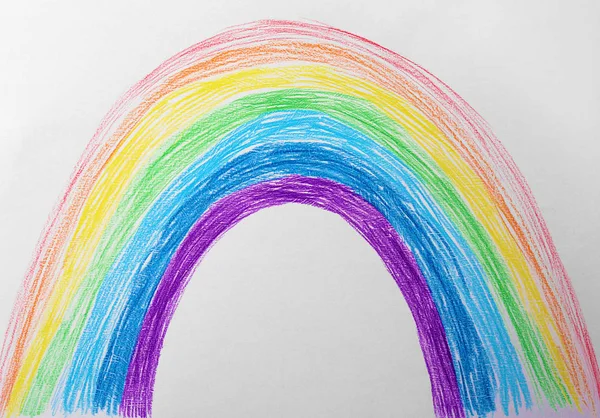 Dibujo de arco iris colorido — Foto de Stock