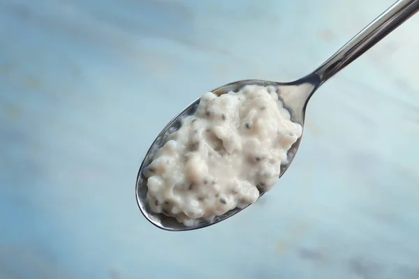 Lezzetli chia tohum puding — Stok fotoğraf