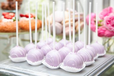 Tatlı stand lezzetli kek çıkar