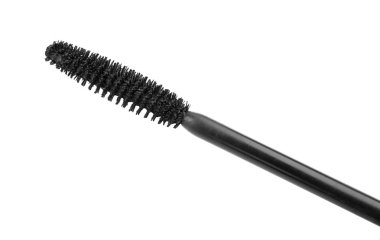 Beyaz arka plan üzerinde maskara fırçası