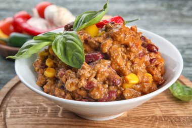 Chili con carne plakalı 