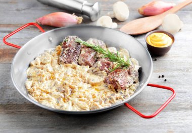 Biftek Diane ile çanak 