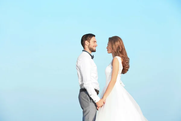 Pareja feliz boda — Foto de Stock