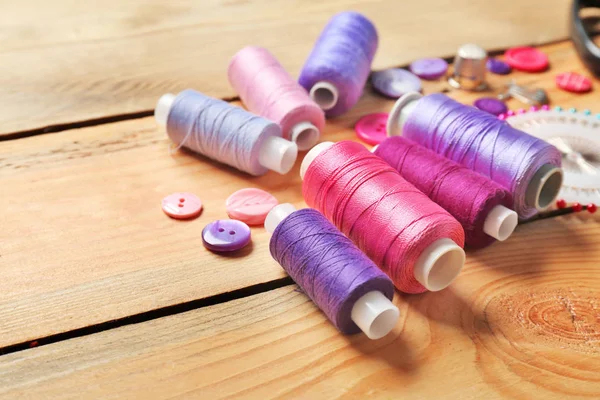 Accessories for sewing on table — Stock Photo, Image