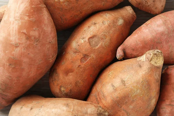 Zoete aardappelen als achtergrond — Stockfoto