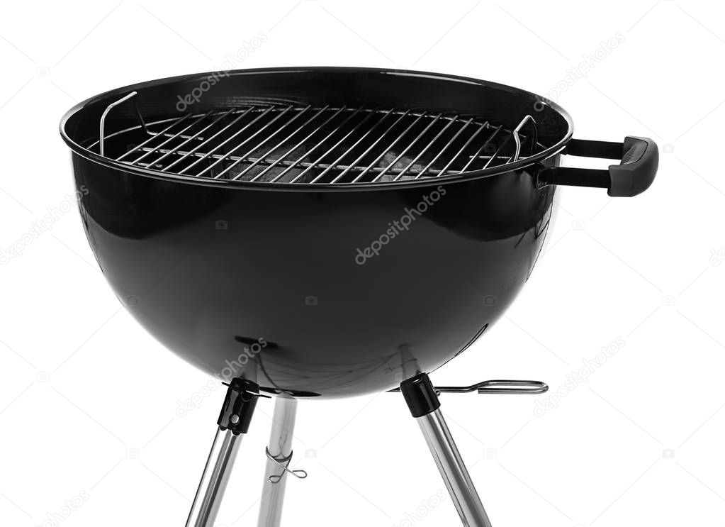 Barbecue grill on white background