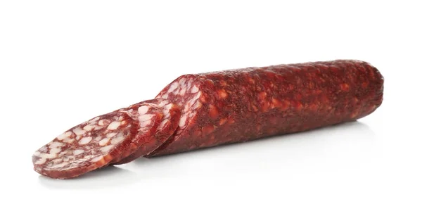 Deliziosa salsiccia affettata — Foto Stock