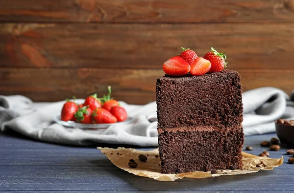 Delicioso pastel de chocolate — Foto de Stock