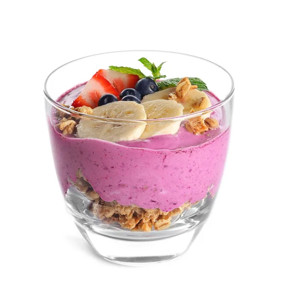 Desayuno con delicioso batido de acai — Foto de Stock