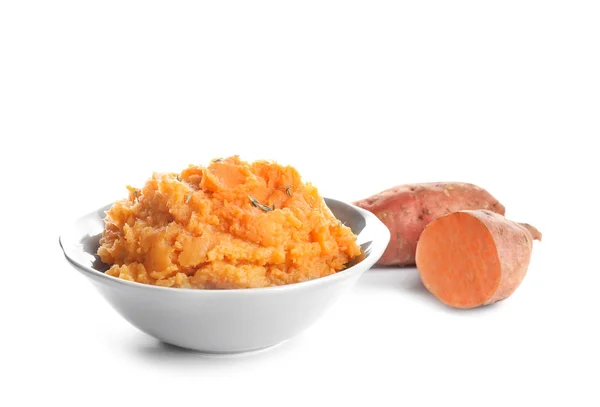 Bowl with sweet potato — Stock Photo, Image