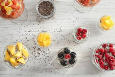 lezzetli chia tohum puding