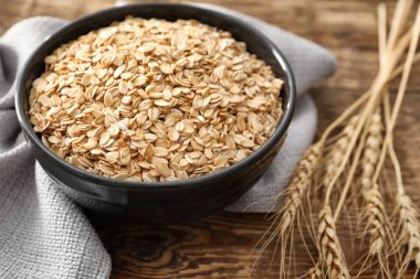 Yulaf ezmesi gevreği ile kase