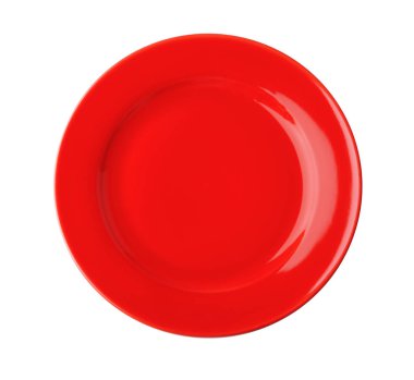 beyaz arkaplanda seramik plaka