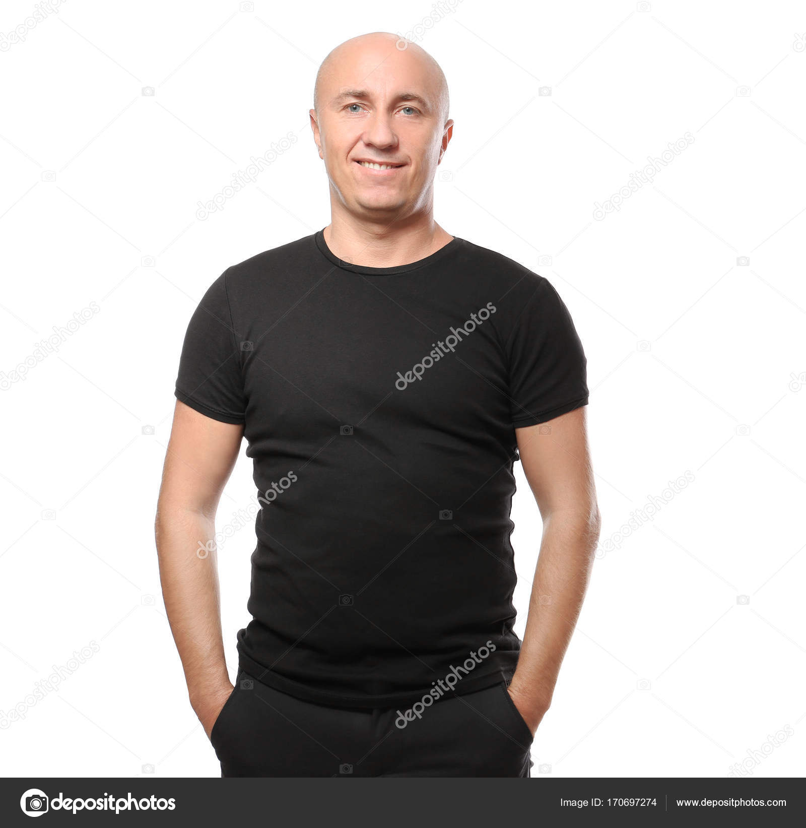 t shirt for bald man
