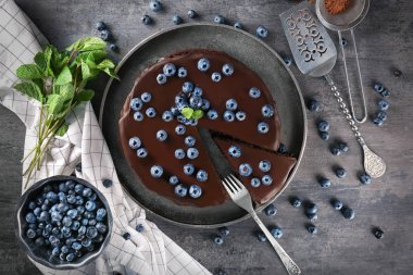 lezzetli çikolatalı kek