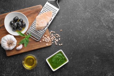 lezzetli fesleğen pesto sos