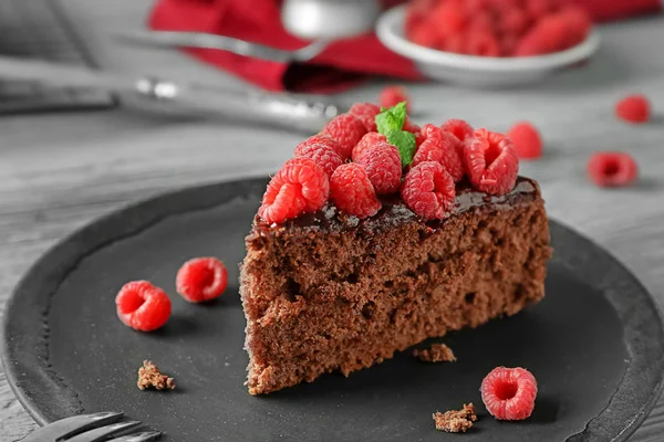 Délicieux gâteau au chocolat — Photo