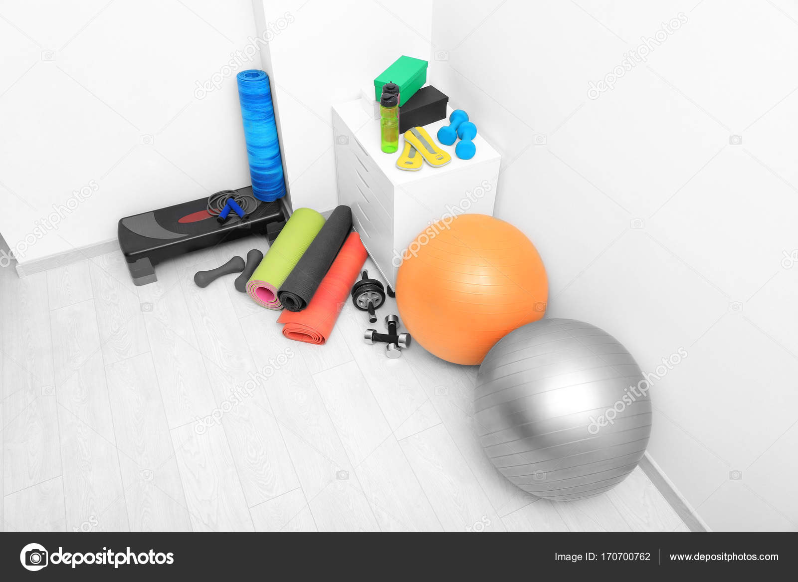 Different physiotherapy equipment — Stock Photo © belchonock 170700762