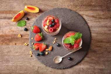 lezzetli acai yüzlü Servis Kahvaltı