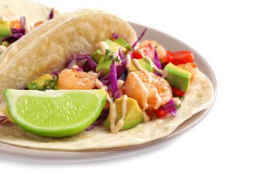 lezzetli karides taco