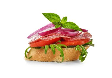 Lezzetli sosisli sandviç 