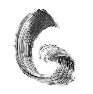 siyah rimel fırça darbesi 