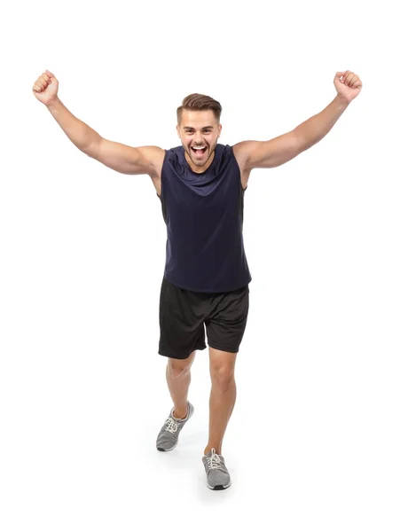 Young man in sportswear running — Stock Photo, Image