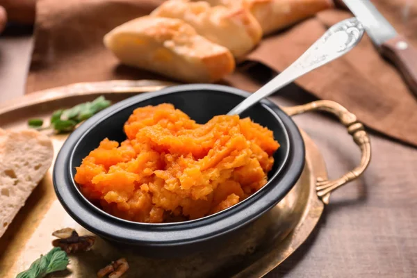 Bowl with sweet potato — Stock Photo, Image