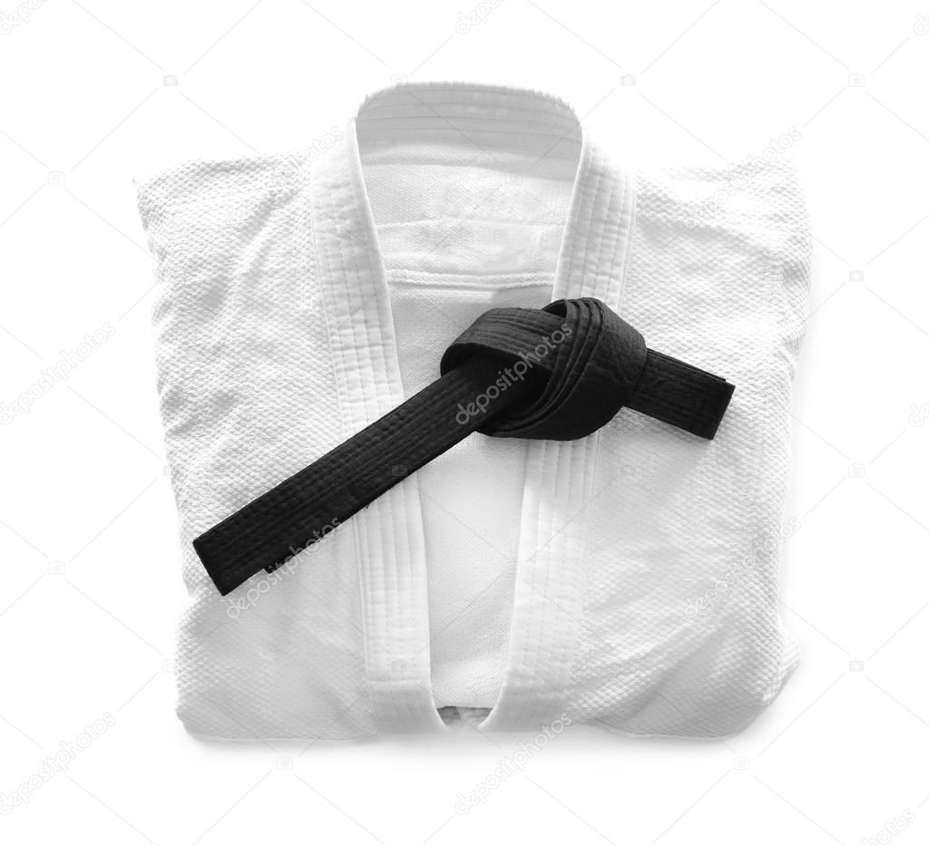 Karate uniform with belt