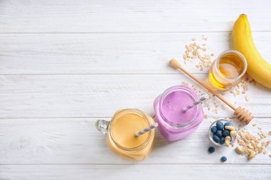 Kavanoz ile farklı protein karışımlarından 