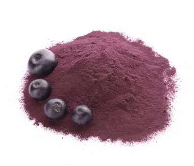 Acai toz ve çilek