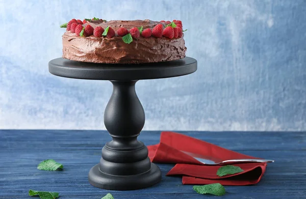 Delicioso bolo de chocolate — Fotografia de Stock