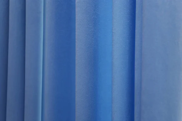 Beautiful blue curtains — Stock Photo, Image