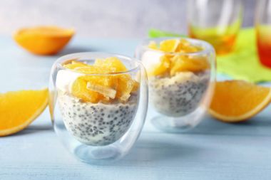lezzetli chia tohum puding