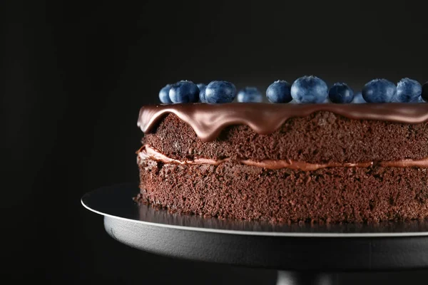 Delicioso bolo de chocolate — Fotografia de Stock