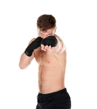 Arka plan üzerinde erkek boxer