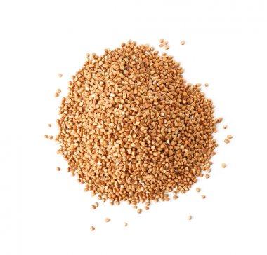 Beyaz üzerine ham buğday  