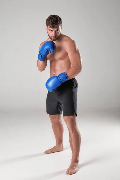 Boxeador masculino de fondo — Foto de Stock
