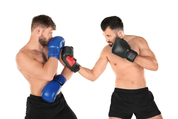 Masculino boxers lutando — Fotografia de Stock