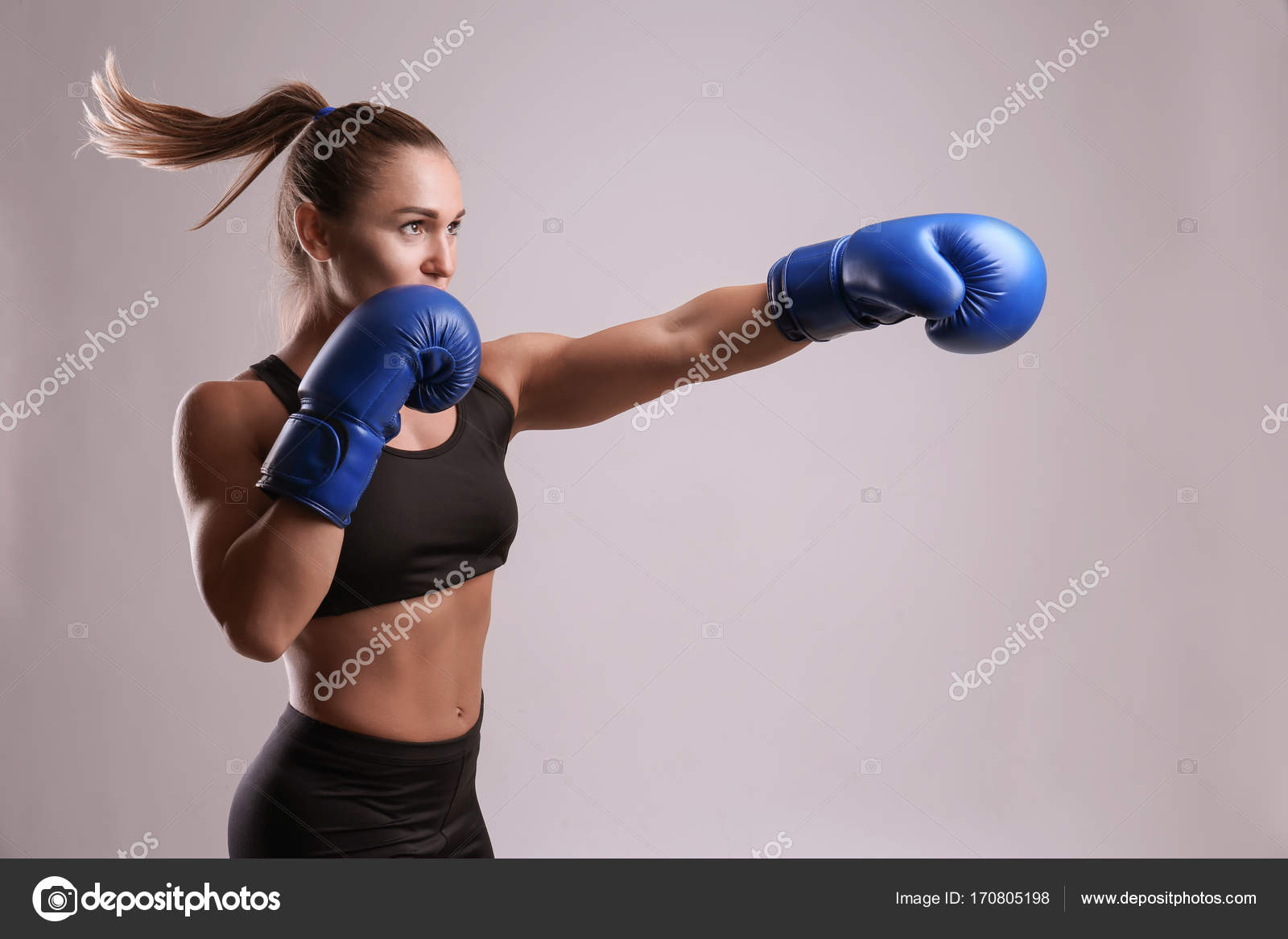 Cute Female boxer — Stock Photo © belchonock 170805198