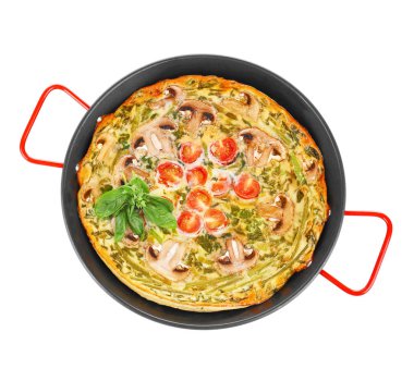 Lezzetli ıspanak frittata 