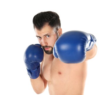 Arka plan üzerinde erkek boxer