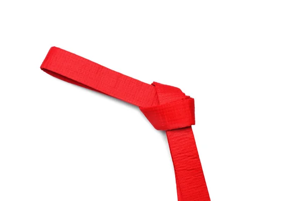 Kırmızı karate kemer — Stok fotoğraf