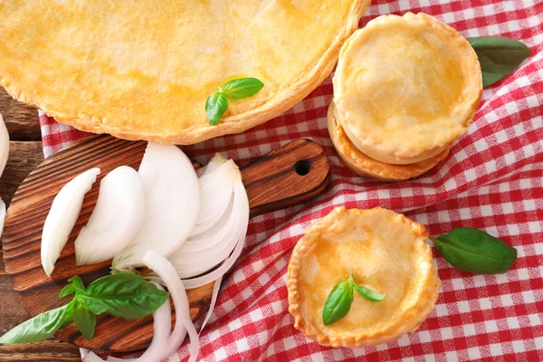 Deliciosas tartes de carne — Fotografia de Stock