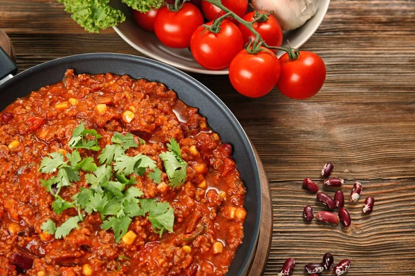 Delicious chili con carne — Stock Photo, Image