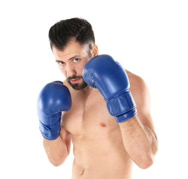 Arka plan üzerinde erkek boxer