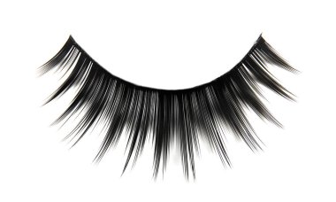 Beyaz arka planda takma kirpikler