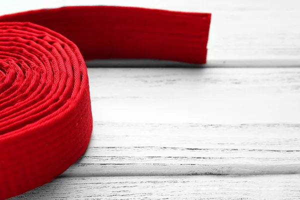 Cinturón de karate rojo — Foto de Stock