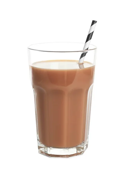 Glas av färska proteinshake — Stockfoto